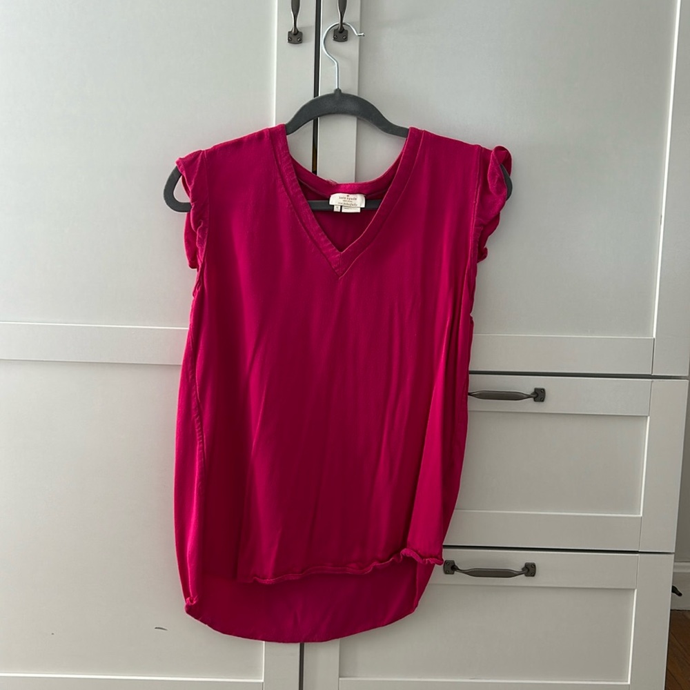 Kate Spade ruffle sleeve top